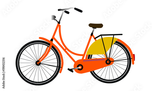 Dutch Bike Orange Omafiets