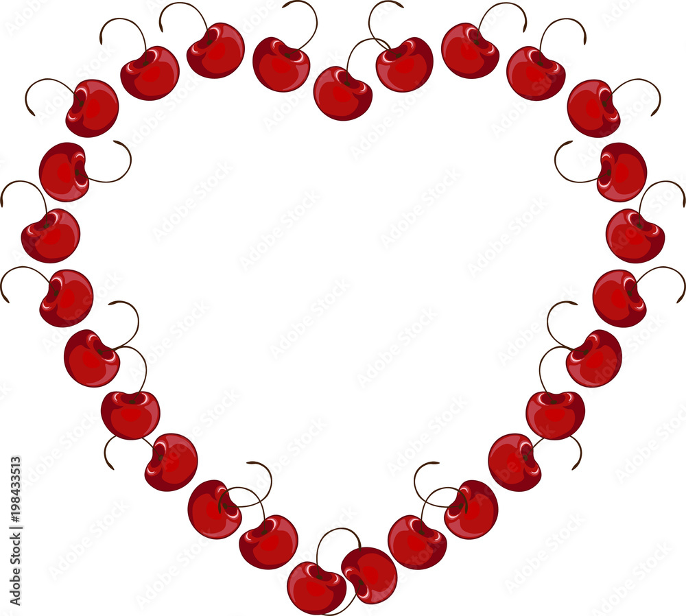 Obraz premium Bright , sweets cherry design element. 