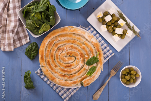 Greek spinach pie. 