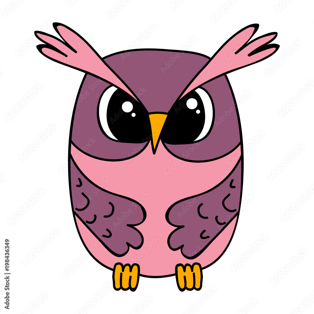 vector, isolated owl character, cartoon vector, isolated owl character, cartoon