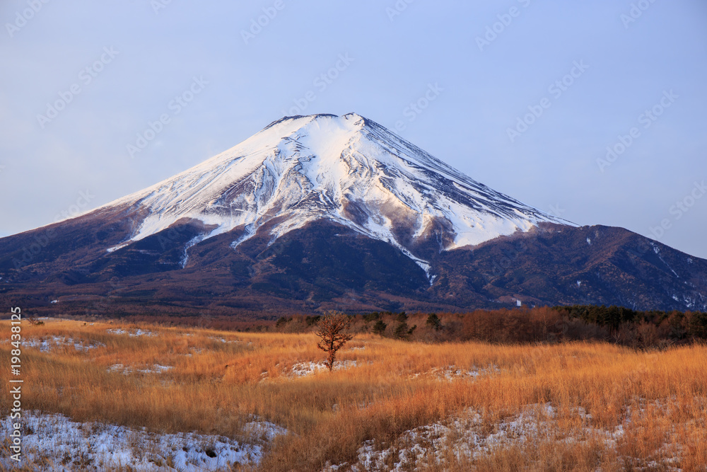 梨ヶ原から朝の富士山