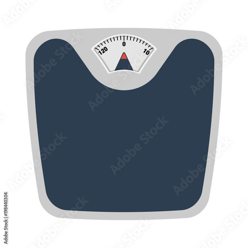 Bathroom scale flat design icon
