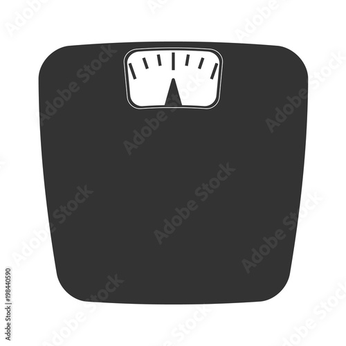 Vector bathroom weight scale icon
