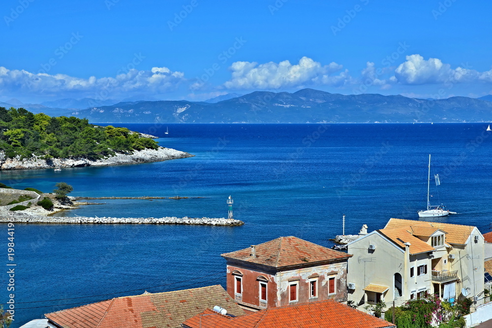Greece,island Paxos-view of the Gaios and Ag.Nicholas island