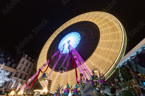 Grande roue de nuit en pose longue