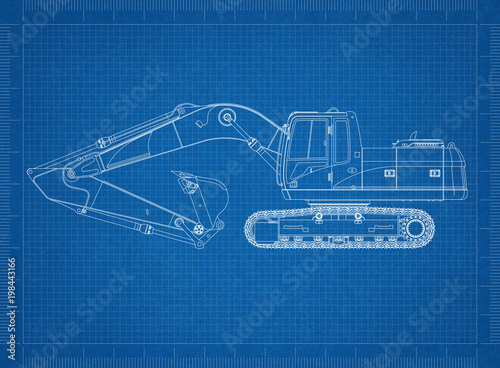 excavator blueprint