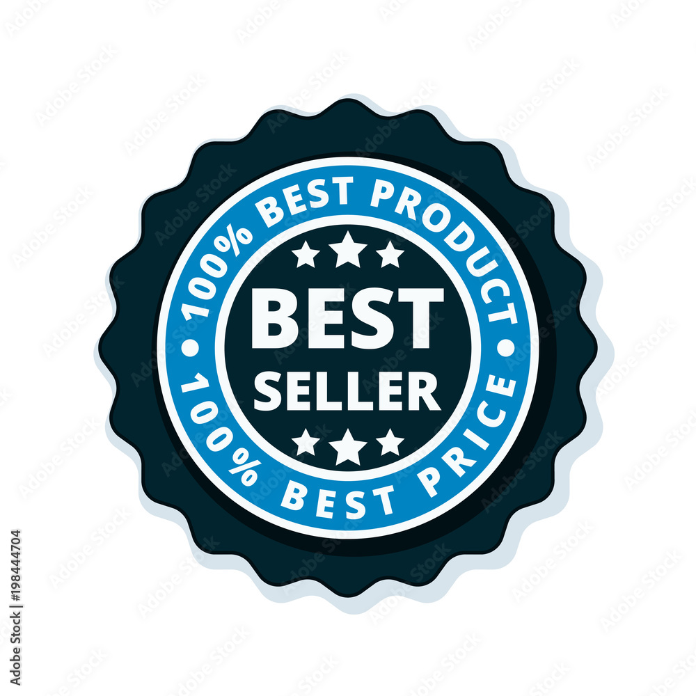 Best Seller label illustration Best Seller label illustration