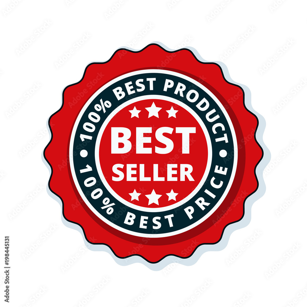 Best Seller label illustration Best Seller label illustration