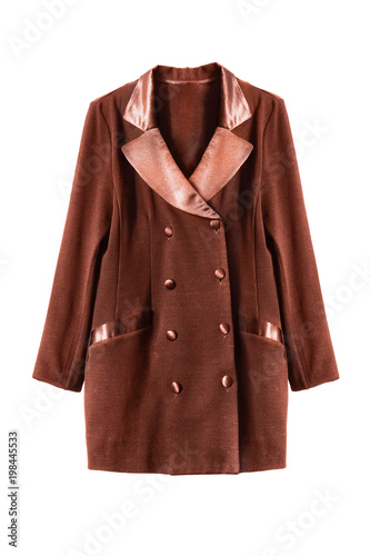 Brown blazer isolated
