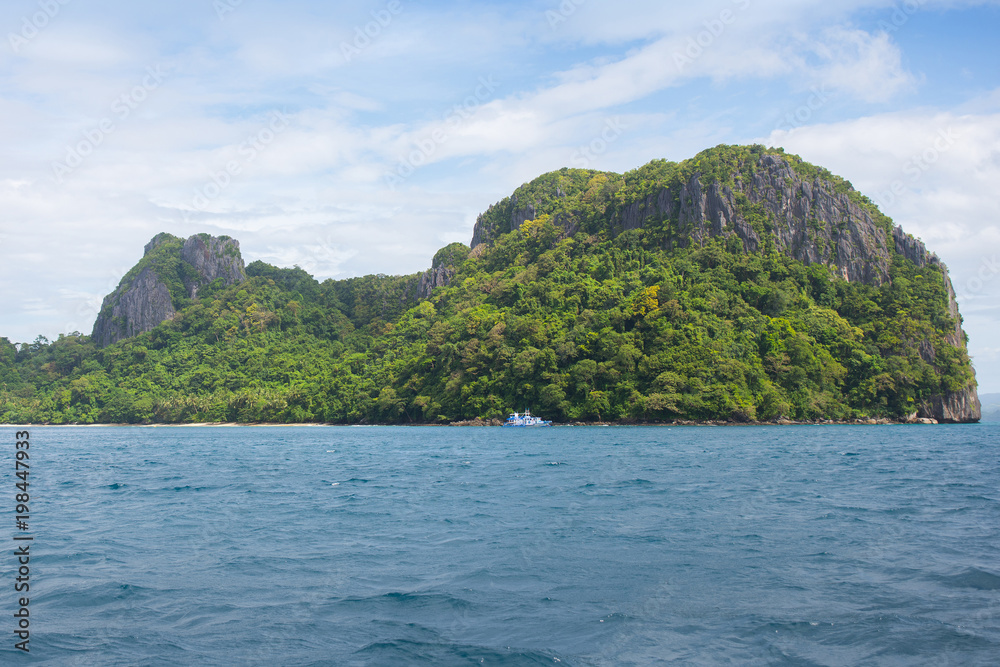 El Nido bay scenic islands view, Palawan, Philippines El Nido bay scenic islands view, Palawan, Philippines