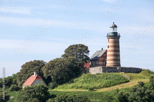The lighthouse on Sprogo island, Denmark photo