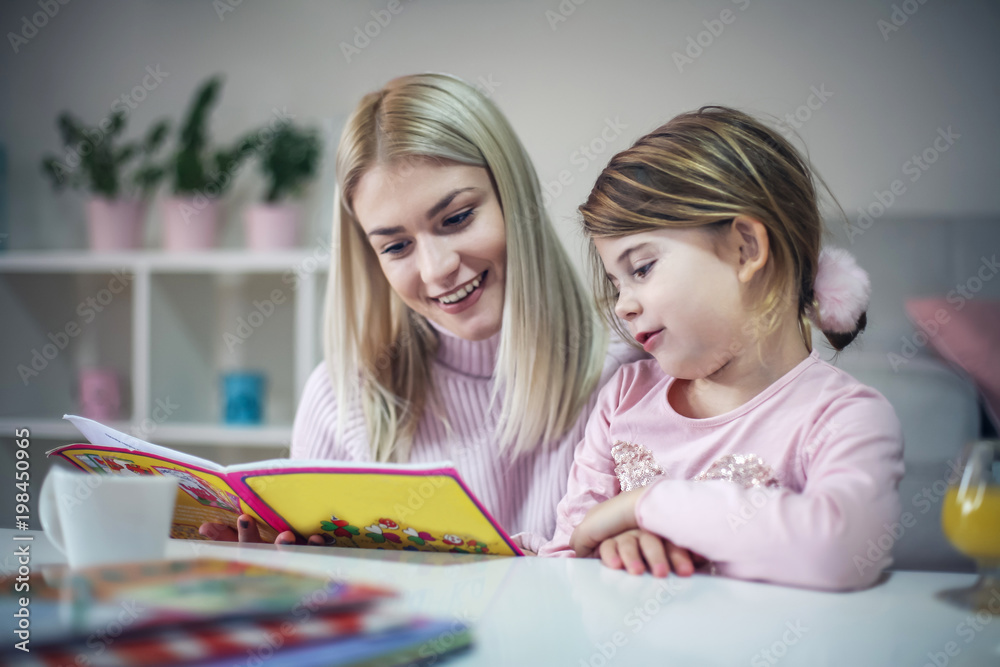 Reading book. Reading book.