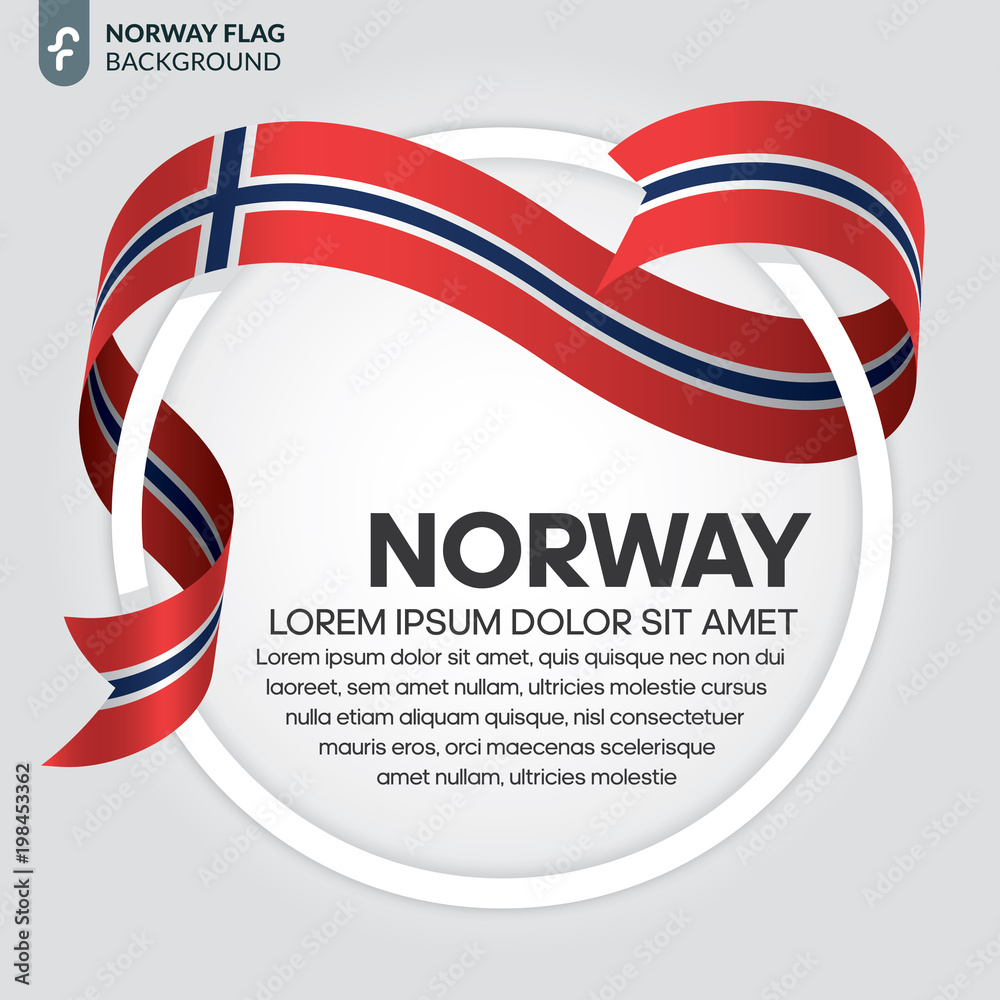 Obraz premium Norway flag background