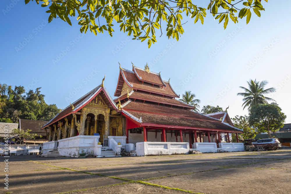 Obraz premium Beautiful temple in Luang Prabang, Laos