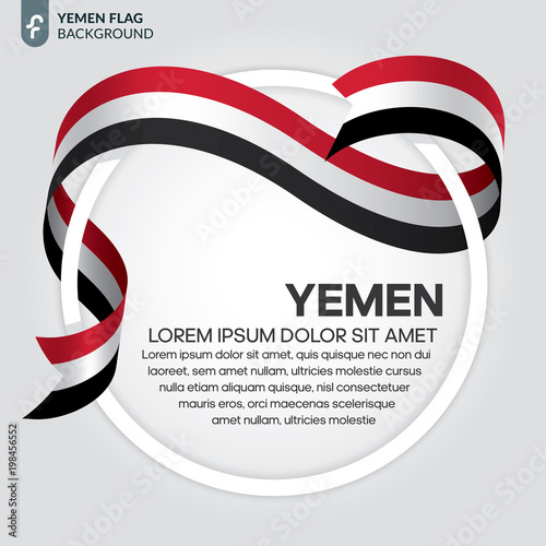 Yemen flag background