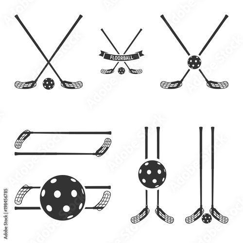 Fotografie Floorball logo for the team and the cup