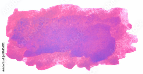 watercolor stain is Pink purple spot blue multicolored flow of flowers.