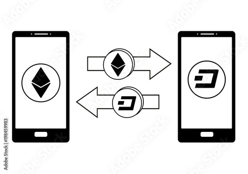 exchange between ethereum and dash in the phone