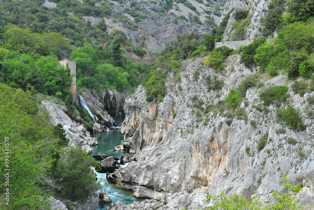 Les gorges de l'Hérault près du pont du Diable