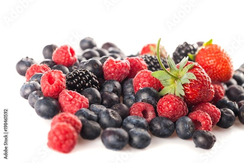 Mixed colorful berries
