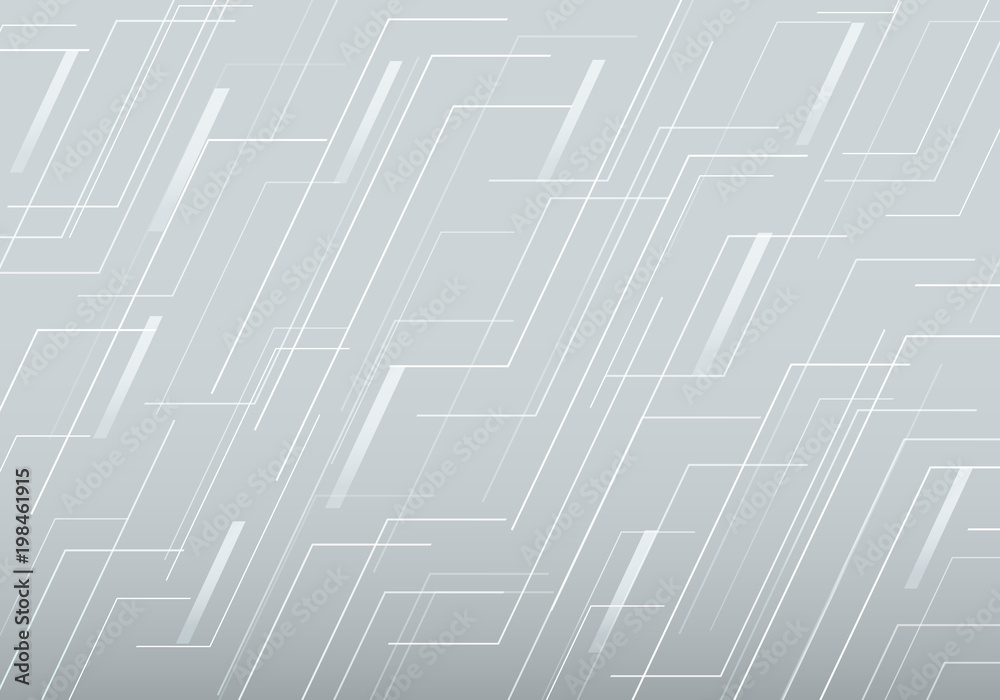 Grey Abstract background of digital technology connect line.