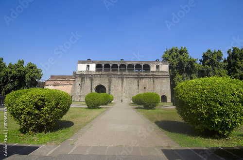 Ruins, Shaniwar Wada. Historical fortification built in 1732 and  seat of the Peshwas until 1818