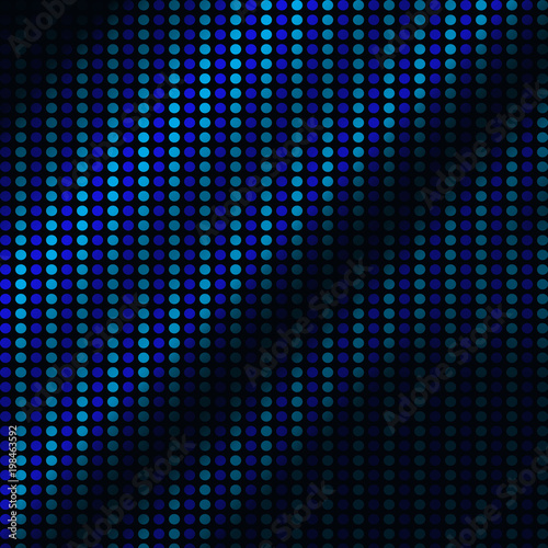 Abstract blue circles set of circles on black background .Creative Design Templates , illustration. 