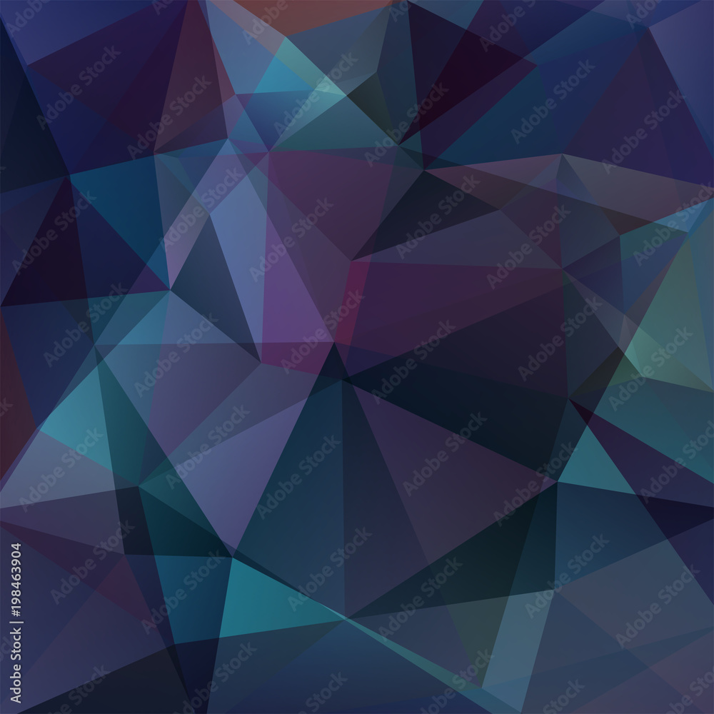 Obraz premium Abstract polygonal vector background. Dark blue geometric vector illustration. Creative design template.