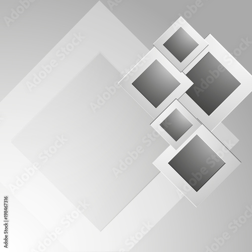White background  geometric shapes