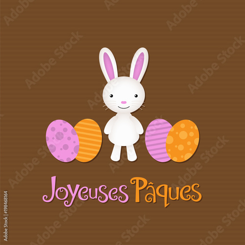 Carte « JOYEUSES PAQUES »