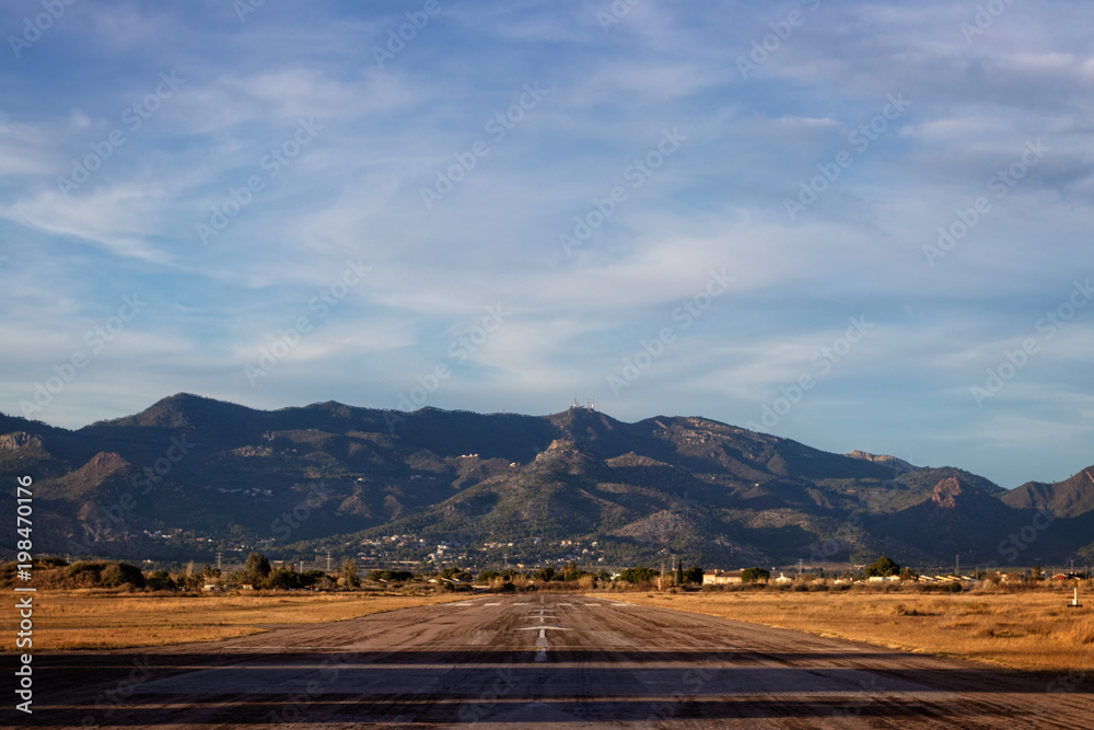 Runway of Castellón airport