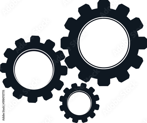 Gears Industrial Abstract Background photo