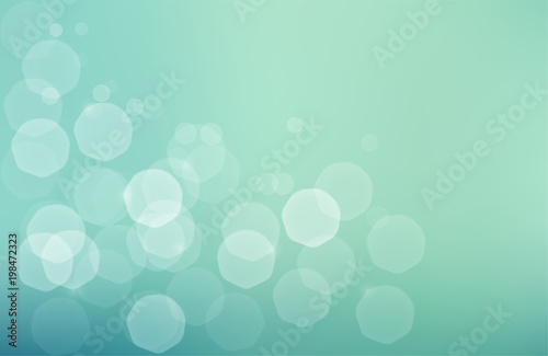 Jentle bokeh green blue background