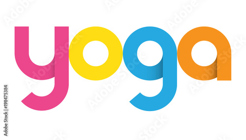 YOGA Colourful Letters Icon