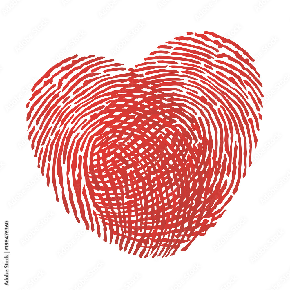 cœur - amour - amoureux - symbole - union - couple - empreinte - ensemble - sentiment