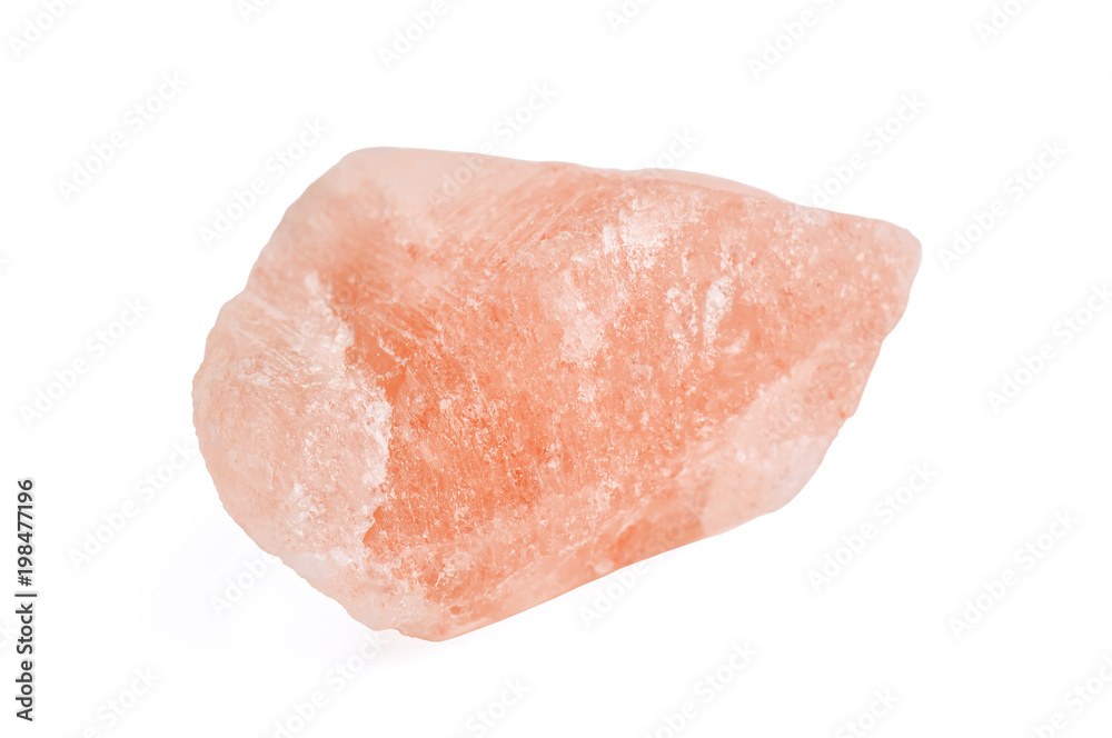 crystal of sea salt on white crystal of sea salt on white