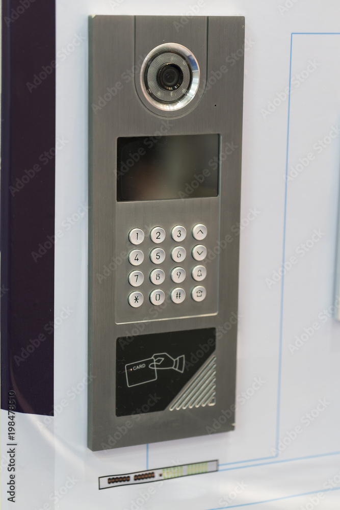 Fototapeta premium house security system, high technology of home lock, unlock, safety