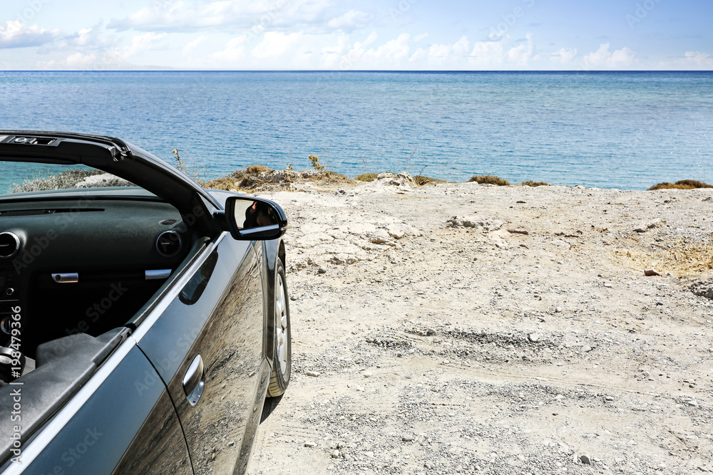 summer car and free space for your decoration. summer car and free space for your decoration.