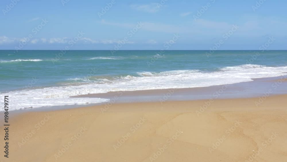 Slow motion wave crash to beach Slow motion wave crash to beach