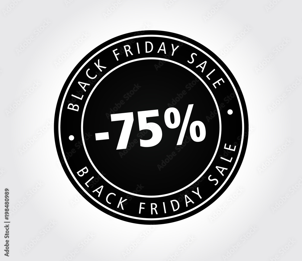 75 Black Friday Sale Design