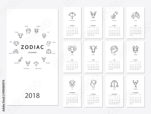 2018 new year calendar
