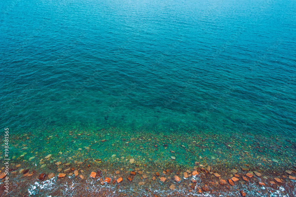 Fototapeta premium Aerial view of seascape