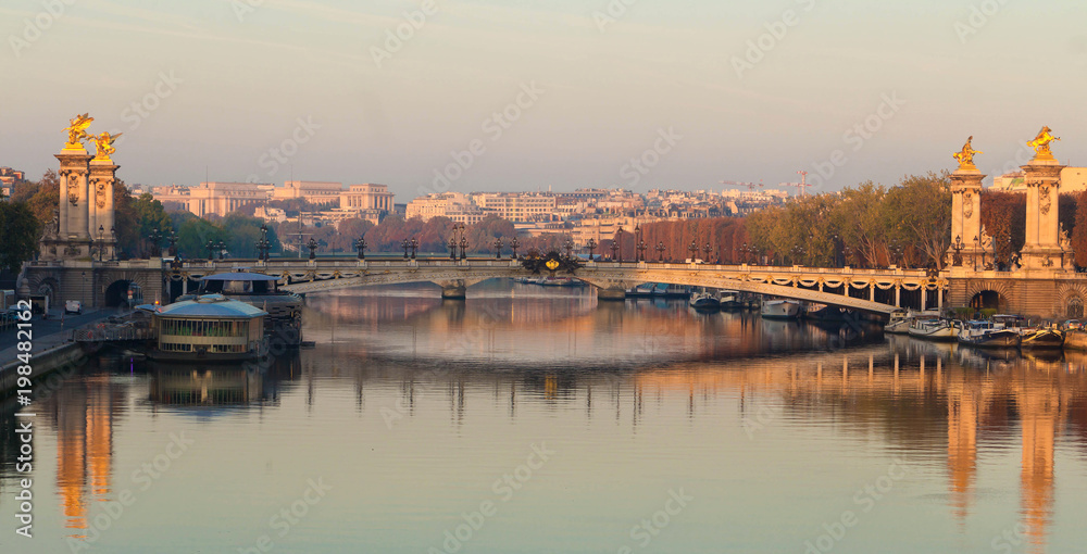 Fototapeta premium The Bridge of Alexandre III bridge, Paris. France.