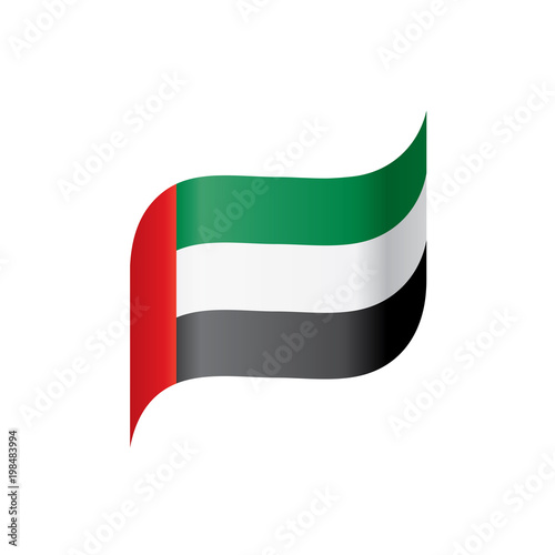 United Arab Emirates flag, vector illustration