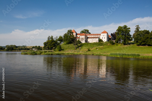 View to ancient castle in Svirzh, Ukraine © bartoshd