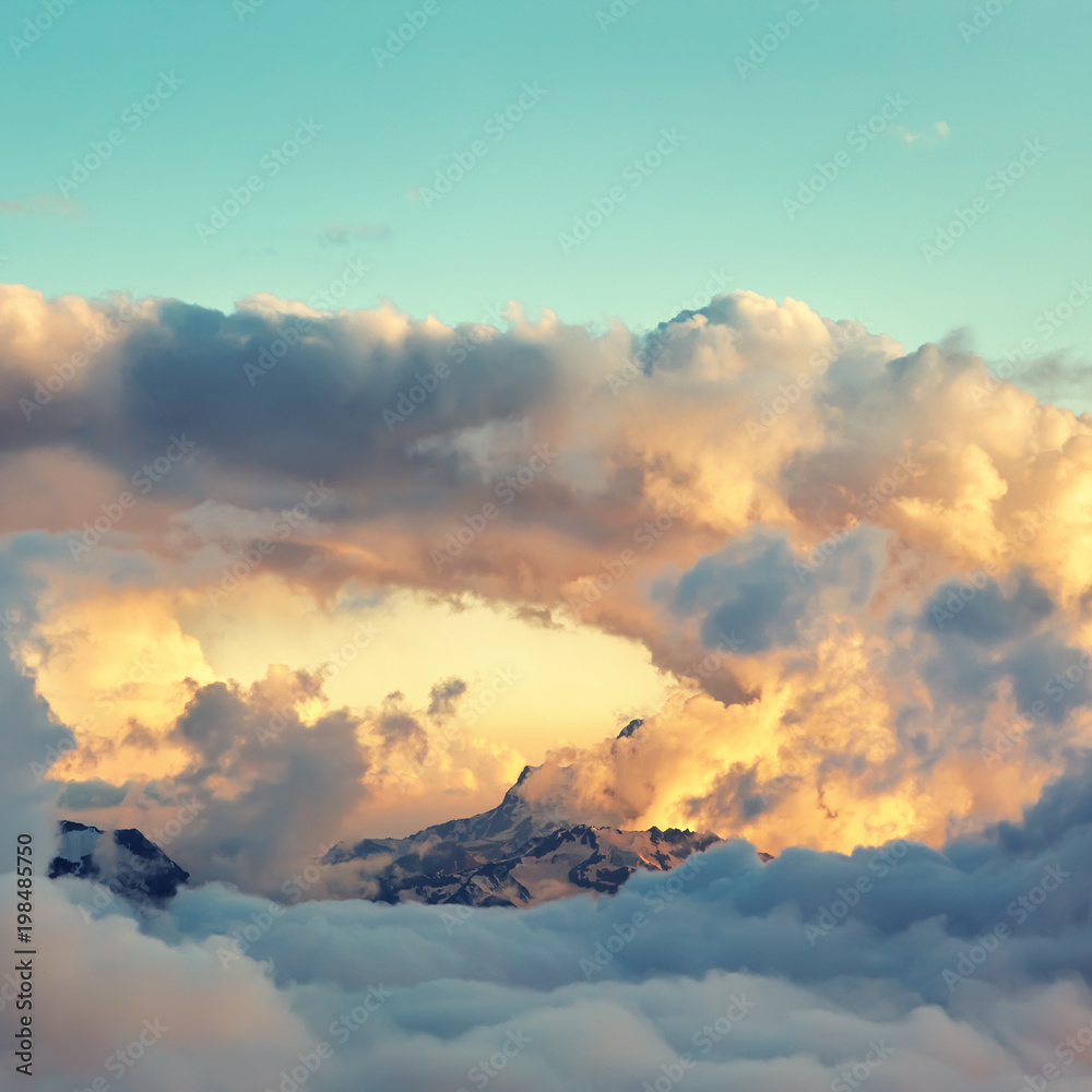Obraz premium scenic alpine landscape