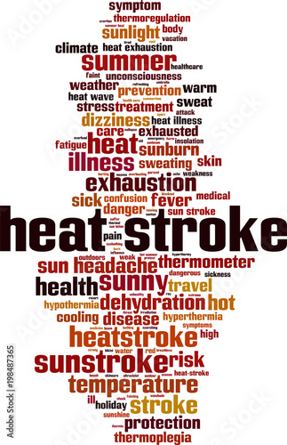 Heat stroke word cloud