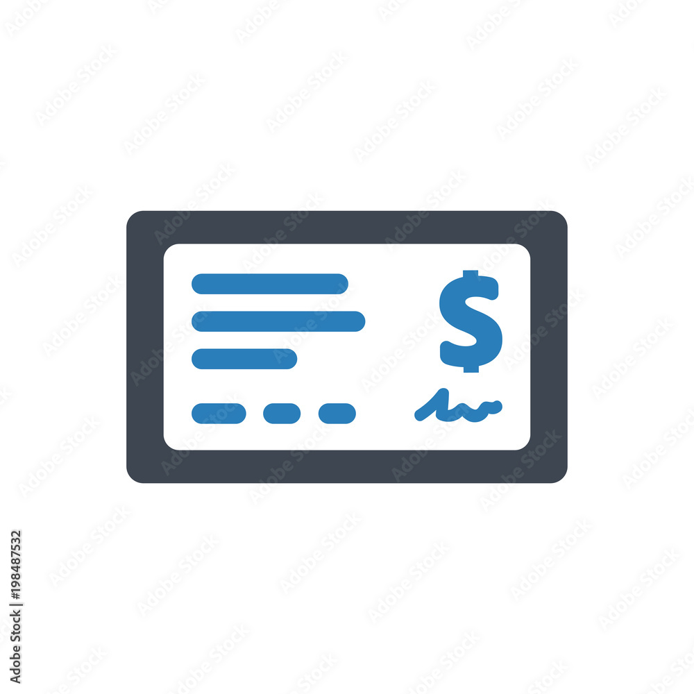 Bank Check Icon Bank Check Icon