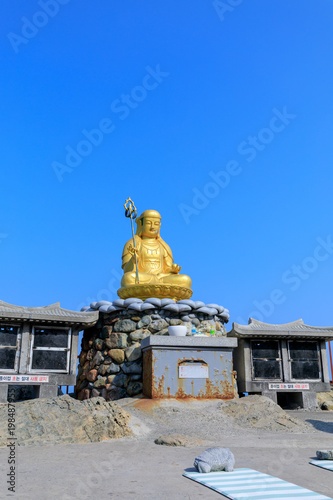 Buddha statue at Haedong Yonggungsa Temple in Busan