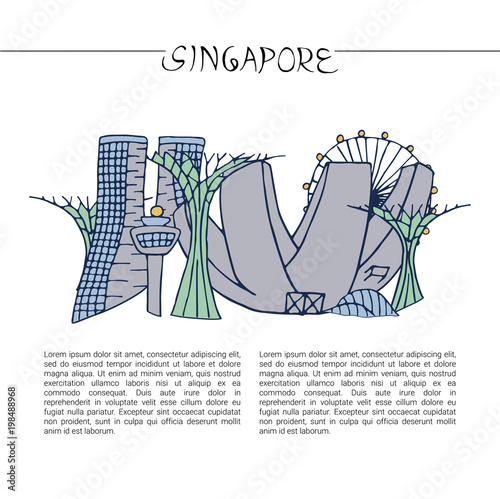 Symbols of Singapore.